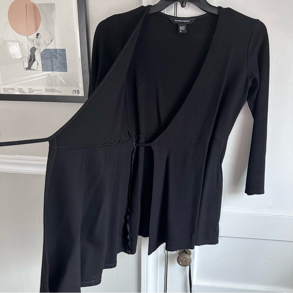 American Apparel Mini Wrap Dress - Picture 4 of 10